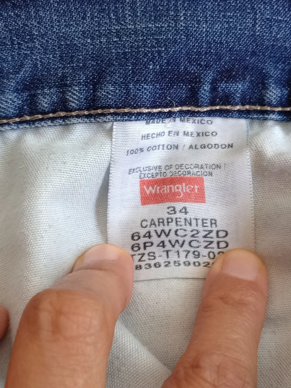 Wrangler Carpenter Jean Shorts Mens 35 Blue Real Comfortable Denim Medium Wash